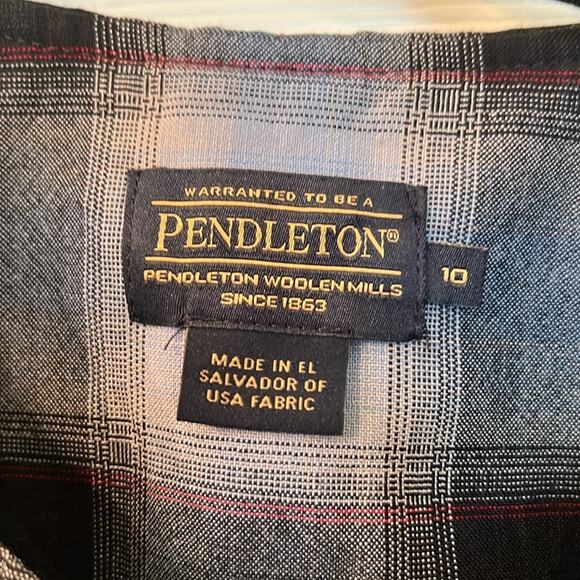 Pendleton wool plaid  jumper sheath  dress size 10 - Picture 2 of 3